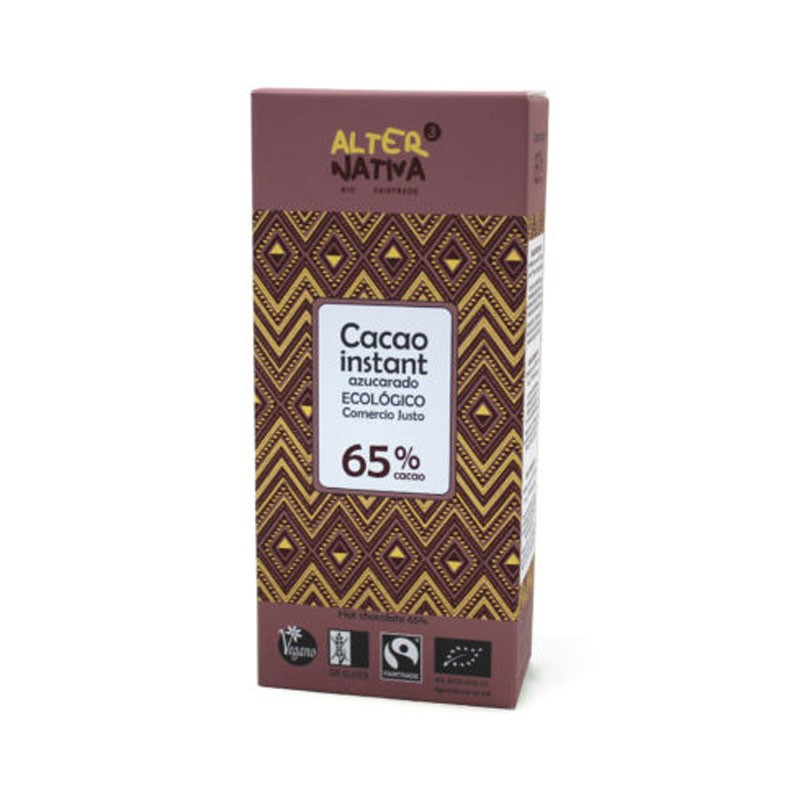 Cacao instantaneo 65% min S/G Bio 250 g Alternativa