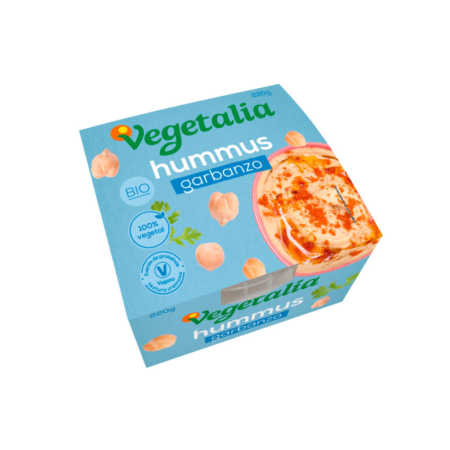 Hummus de garbanzo fresco Bio 220g Vegetalia