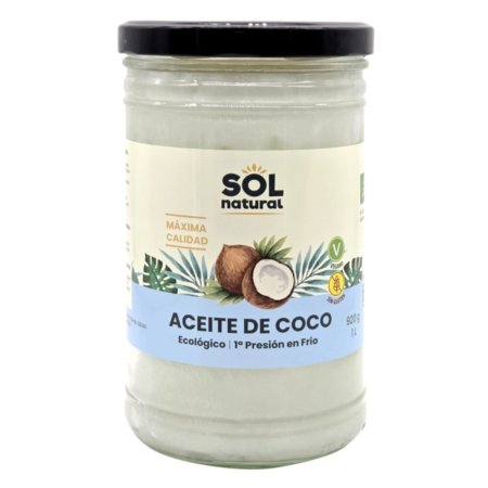 Aceite de coco virgen Bio 1L Sol Natural