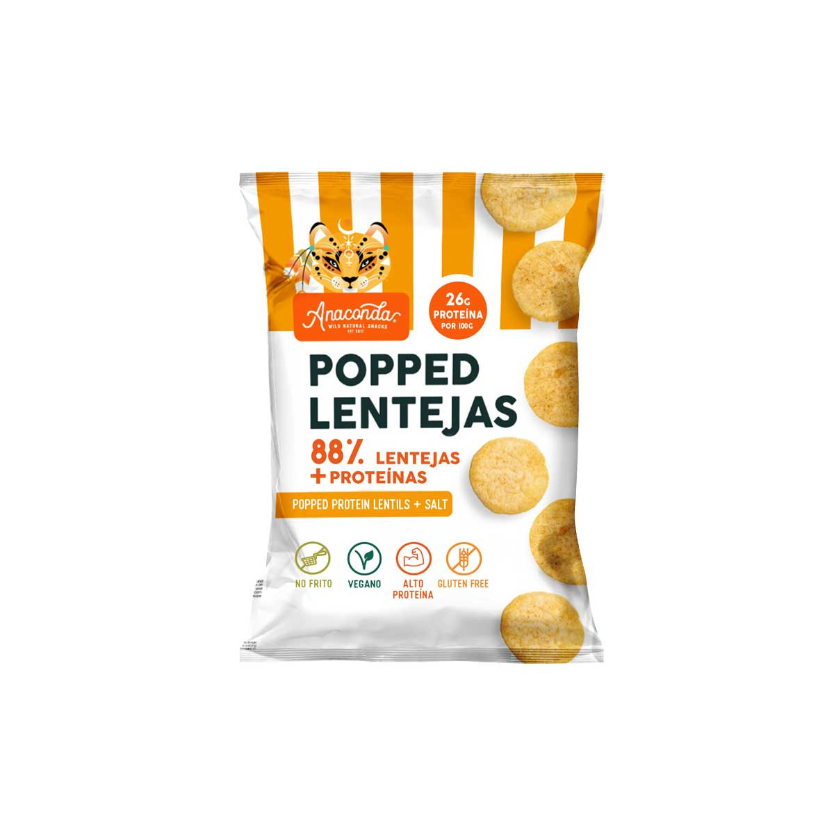 Popped de Lenteja y Sal 85g Anaconda