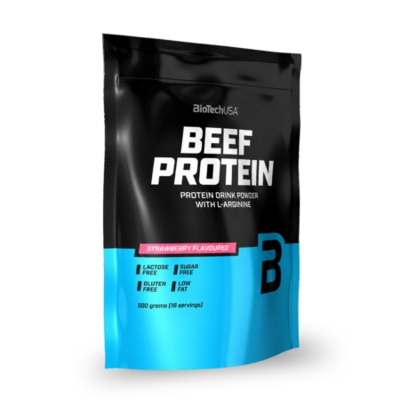 Proteina de ternera Beef Protein fresa 500g BioTechUSA