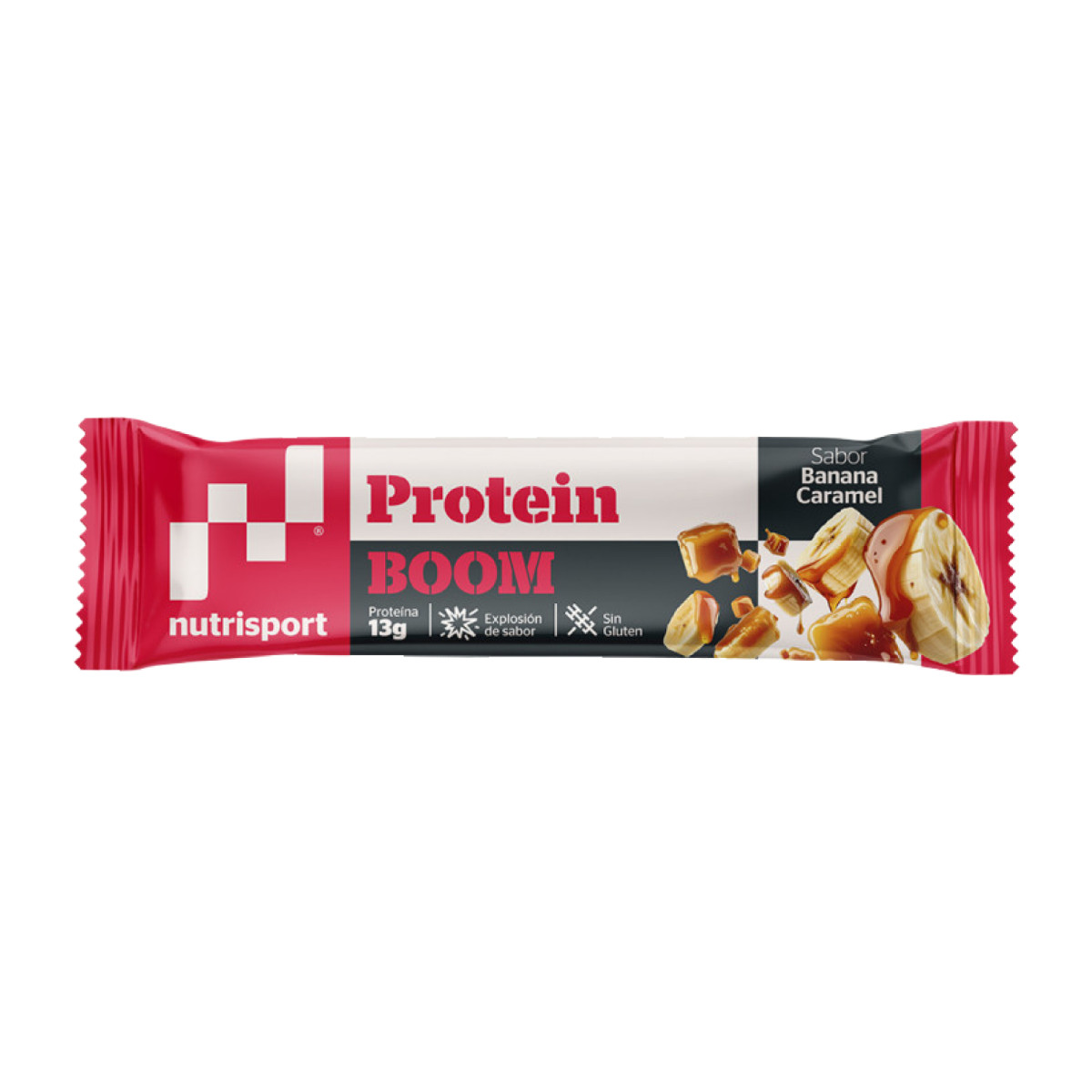 Barritas Protein Boom BANANA CARAMELO 24x49g NutriSport