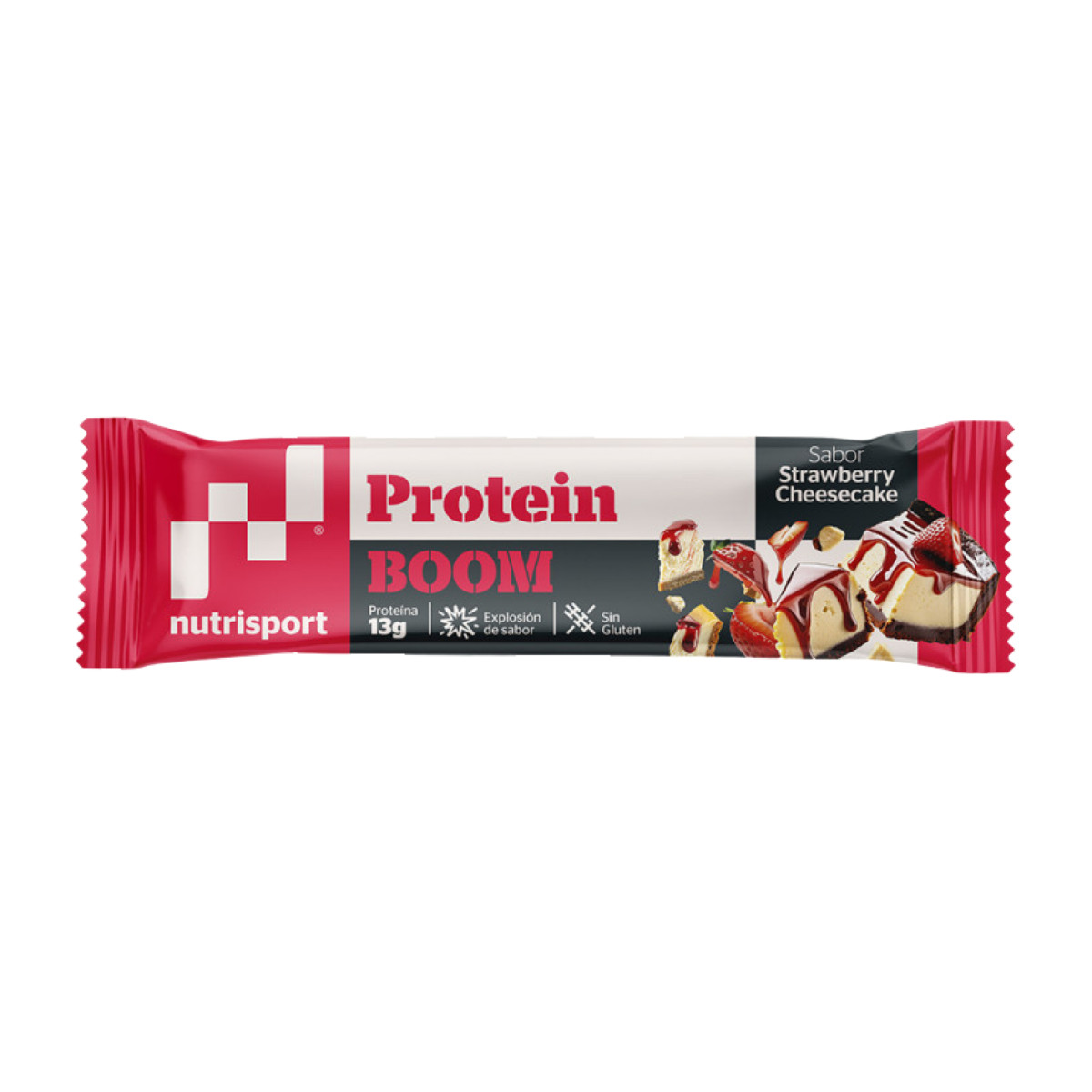 Barritas Protein Boom STRAWBERRY CHEESECAKE 24x49g NutriSport