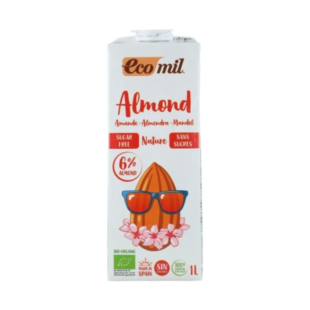 Bebida de almendra nature Sin Azucar Bio 6x1L Ecomil