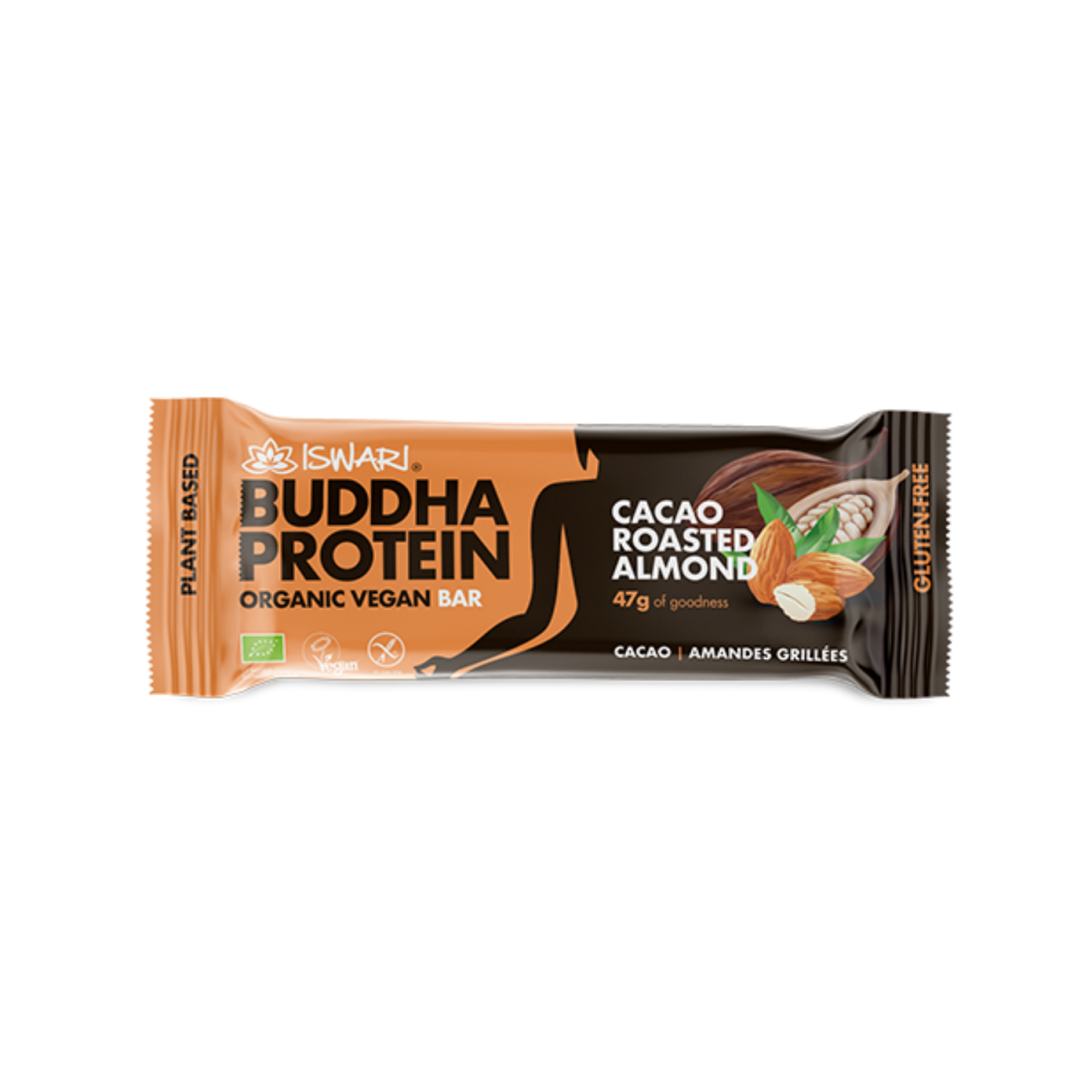 Buddha Protein Bar Cacao Almendra Tostada Bio (15x47g) Iswari