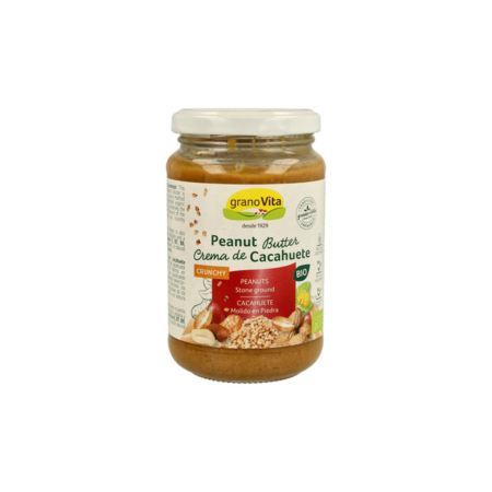 Crema de Cacahuete crujiente (crunchy) Bio 350g Granovita